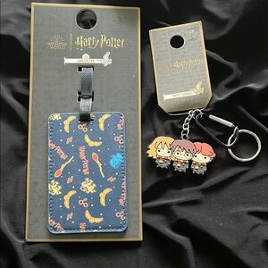 Warner Bros Luggage Tag and Travel Dangle key ring set